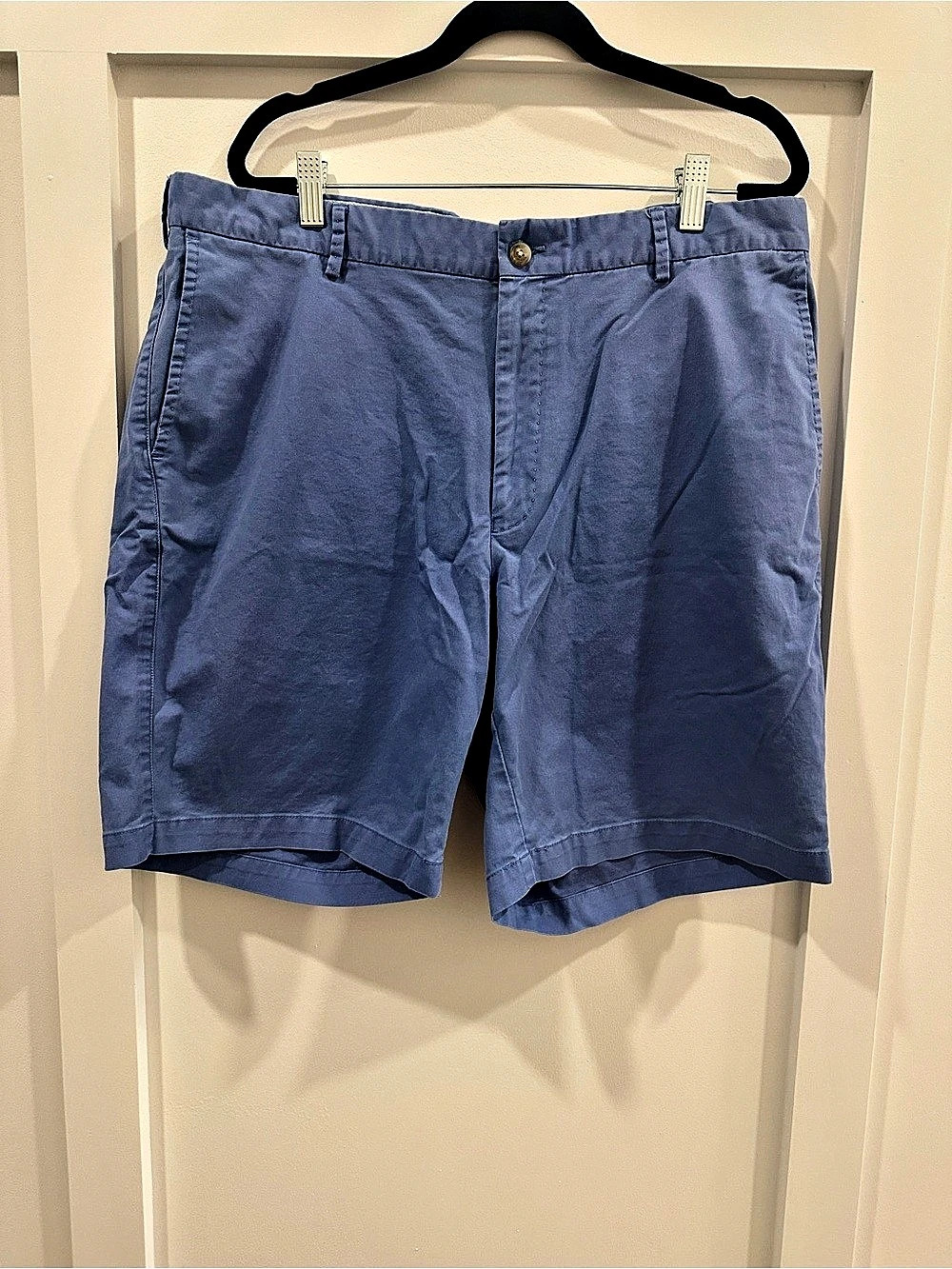 Peter Millar Men’s 38 Blue Pima Cotton Stretch Twill Golf Shorts 8.25”